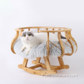Letto per gatto per capello dell'altalena in legno in legno in stile nordico